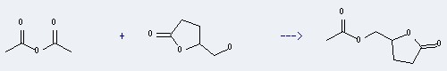 The could react with acetic acid anhydride to obtain the 5-acetoxymethyl-dihydro-furan-2-one